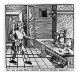Money Lender, 1531 Giclée-tryk af German School Money Lender, 1531 Giclée-tryk af German School