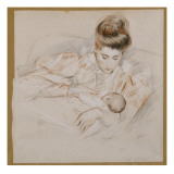 Mother and Child Giclee Print by Paul César Helleu