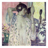 The Hand Mirror Reproduction procédé giclée par Frederick Carl Frieseke