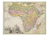 Map of Africa Giclee Print by Schenk 