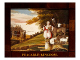 Royaume paisible reproduction procédé giclée par Edward Hicks