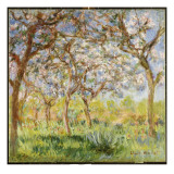 Spring at Giverny Giclee Print by Claude Monet