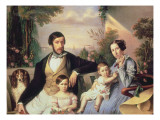 Parisian Family Giclee Print by Giuseppe Tominz