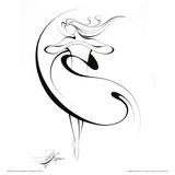 Dancing Silouhette II Poster von Alijan Alijanpour