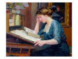 Reading Giclee Print by Jules Ernest Renoux