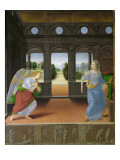 Annunciation Gicleetryck av Lorenzo di Credi