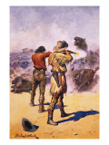 Splitting the Herd Giclee Print by Stanley L. Wood