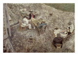 The Checker Board Reproduction procédé giclée par Edouard Vuillard