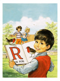 R Is for Robin Giclee Print by Jesus Blasco
