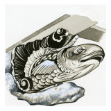 Fish Gargoyle Giclee Print by English School 
