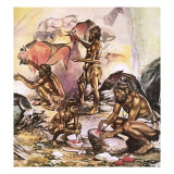 Cave Artists Giclee Print by Ron Embleton