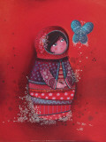 Fleur de Papillon Posters par Marie-pierre Emorine