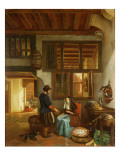 A Dutch Interior Giclee Print by Hubertus van Hove
