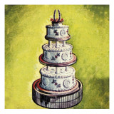 Wedding Cake Giclee Print by English School 