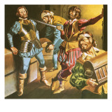 Pirates at Work Giclee Print by Ron Embleton