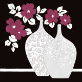 White and Mauve II Posters by Irvine 