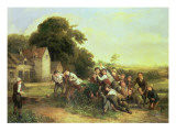 The Football Game Giclee Print by Thomas Webster