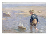 The Toy Boat Giclee-trykk av William Marshall Brown The Toy Boat Giclee-trykk av William Marshall Brown
