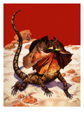 Frilled Lizard reproduction procédé giclée par Peter Jackson