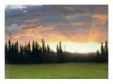 Soleil couchant de Californie reproduction procédé giclée par Albert Bierstadt