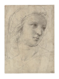 Head of a Muse Giclee Print by Raphael 
