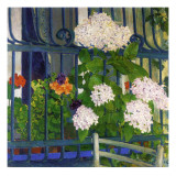 Géraniums reproduction procédé giclée par Koloman Moser