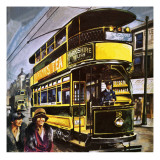 Tram Giclee Print by English School 