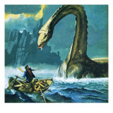 Loch Ness Monster Giclee Print by English School 