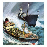 The Cod War Giclee Print by English School 