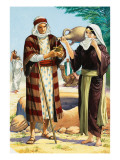 A Wife for Isaac Giclee Print by Clive Uptton