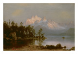 Mountain Canoeing Giclee Print by Albert Bierstadt