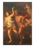 Daphne and Apollo Giclée-tryk af Elisabetta Sirani