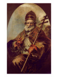Pope Leo I Giclee Print by Francisco Herrera