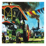 Steam Rally Giclee Print by English School 