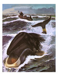 Whale Hunting Giclee Print by English School 