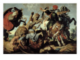 A Lion Hunt reproduction procédé giclée par Rubens 