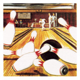 Ten Pin Bowling Lámina giclée por English School