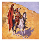 The Blanket Indian Giclee Print by Stanley L. Wood