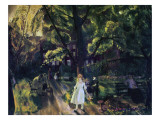Gramercy Park Giclée-Druck von George Wesley Bellows
