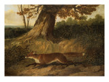 Fox on the Run Giclee Print by John Frederick Herring Snr