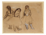 Three Dancers Giclee Print by Edgar Degas