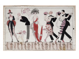 The Tango Reproduction procédé giclée par Georges Barbier