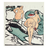 Nude Women reproduction procédé giclée par Ernst Ludwig Kirchner