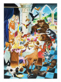 Animal Tea Party Giclee Print by Mario Capaldi