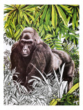 Gorilla Giclee Print by Susan Cartwright