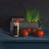 Still Live with Tomato Poster von Van Riswick 