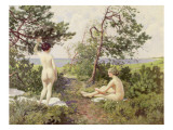 The Bathers Lámina giclée por Paul Fischer