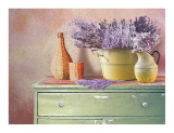 Flowers on a Sideboard IV Print by M. de Flavis