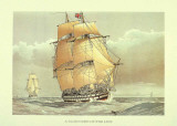 A 74-Gun Ship of the Line Posters by Mitchell 