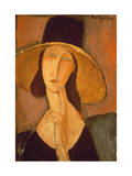 Tête de femme reproduction procédé giclée par Modigliani 